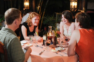 dining at chaa creek lodge