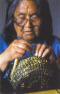 Yagan with making basket Cape Horn Chile