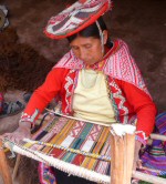 weaver in pisac