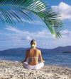 yoga on beach